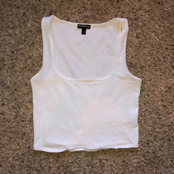 Express Tops - white crop top express